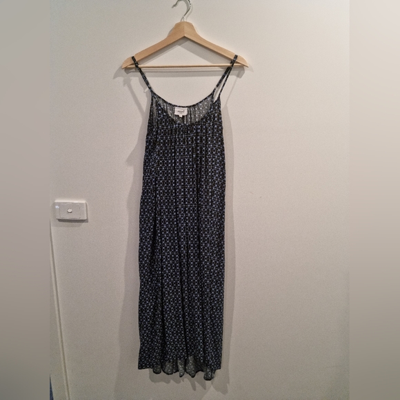 Seed Heritage Dresses & Skirts - Seed heritage maxi sundress blue geometric pattern